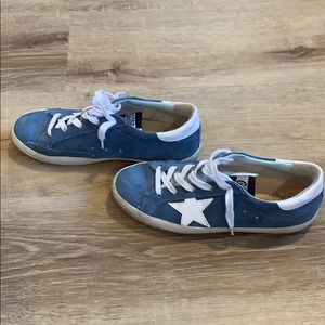 Golden goose brand sneakers. Size 35. blue suede